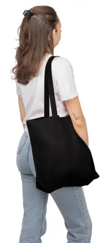 Bolsa tote algodón 140 g/m² refuerzo 10 cm