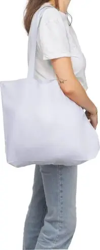 Bolsa tote algodón 140 g/m² refuerzo 10 cm