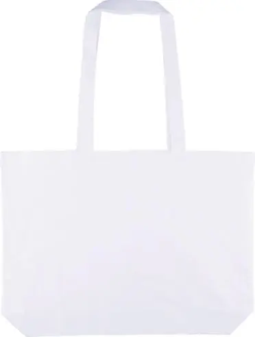 Bolsa tote algodón 140 g/m² refuerzo 10 cm