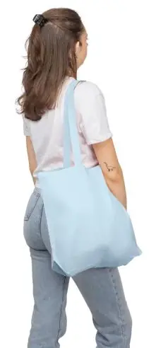 Bolsa tote algodón 140 g/m² refuerzo 10 cm