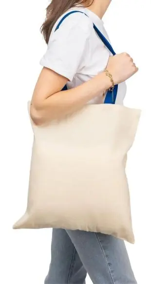 Bolsa tote algodón 140 g/m² asas color