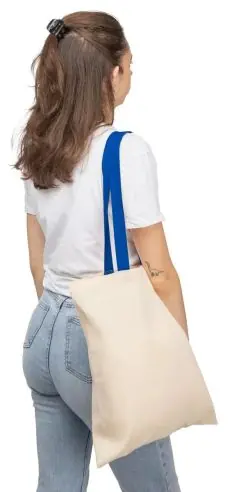 Bolsa tote algodón 140 g/m² asas color