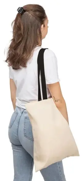 Bolsa tote algodón 140 g/m² asas color