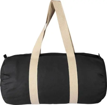 Bolsa deportiva algodón 180 g/m² con cremallera