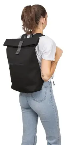 Mochila rolltop PU reciclado 19 L portátil 16"