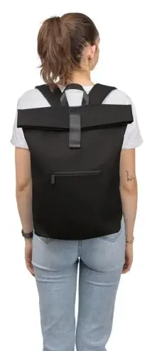 Mochila rolltop PU reciclado 19 L portátil 16"