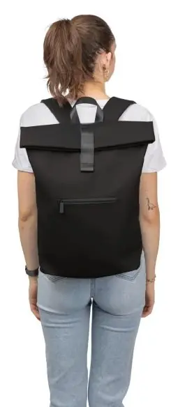 Mochila rolltop PU reciclado 19 L portátil 16"