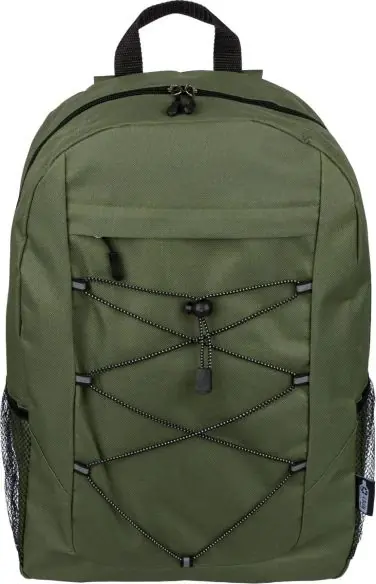 Mochila deportiva rPET 600D con bandas elásticas