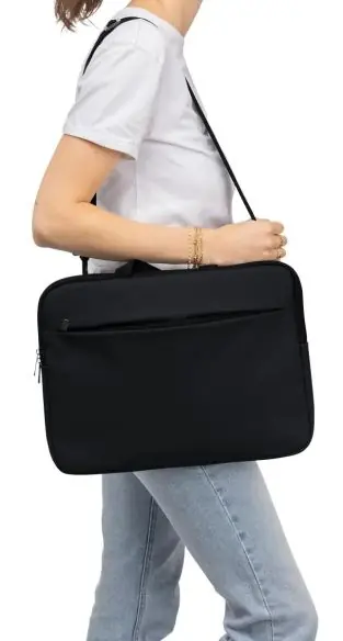Funda portatil 15 pulgadas PU reciclado poliester 210D 4mm