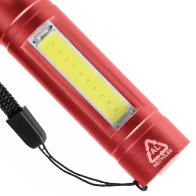 Linterna COB aluminio reciclado 80-100 lm 3 modos USB-C
