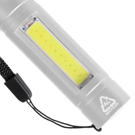 Linterna COB aluminio reciclado 80-100 lm 3 modos USB-C
