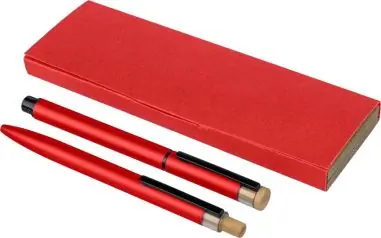 Set escritura aluminio reciclado lacado