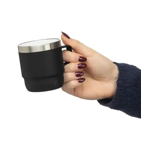 Taza termo acero reciclado cerámica