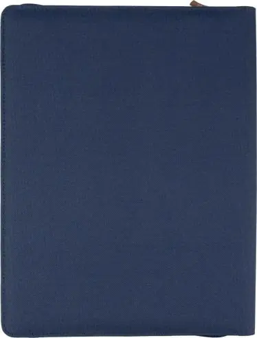 Carpeta congresos rPET PU A4 cuaderno 20p cremallera FSC