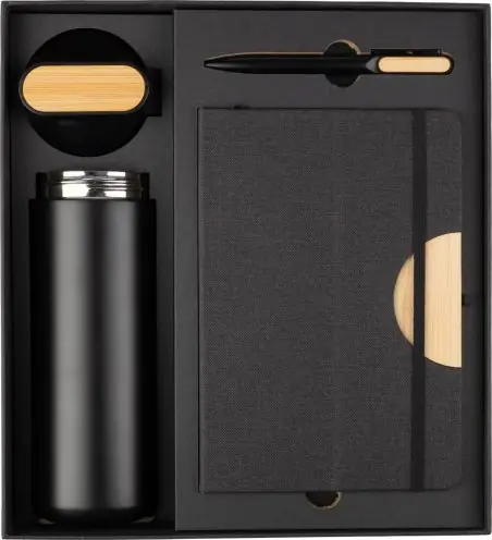 Set oficina termo 640 ml libreta y bolígrafo