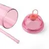 Vaso rPET Glow 500 ml tapa rosca pajita silicona frío - Imagen 11