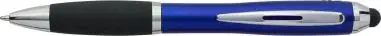 Bolígrafo ABS reciclado grip caucho stylus negro