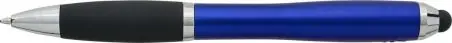 Bolígrafo ABS reciclado grip caucho stylus negro