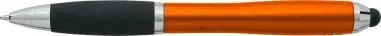 Bolígrafo ABS reciclado grip caucho stylus negro