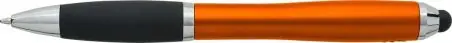 Bolígrafo ABS reciclado grip caucho stylus negro