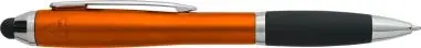 Bolígrafo ABS reciclado grip caucho stylus negro