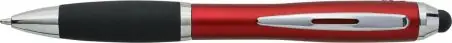 Bolígrafo ABS reciclado grip caucho stylus negro