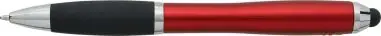 Bolígrafo ABS reciclado grip caucho stylus negro