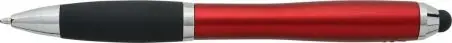 Bolígrafo ABS reciclado grip caucho stylus negro