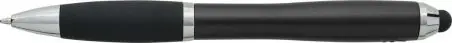 Bolígrafo ABS reciclado grip caucho stylus negro