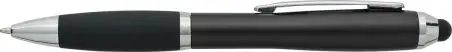 Bolígrafo ABS reciclado grip caucho stylus negro