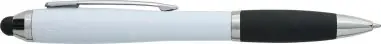Bolígrafo ABS reciclado grip caucho stylus negro