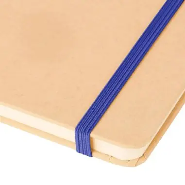 Cuaderno Kraft A5 80p 70gsm aluminio efecto espejo FSC