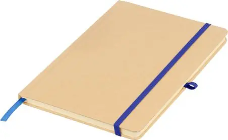 Cuaderno Kraft A5 80p 70gsm aluminio efecto espejo FSC