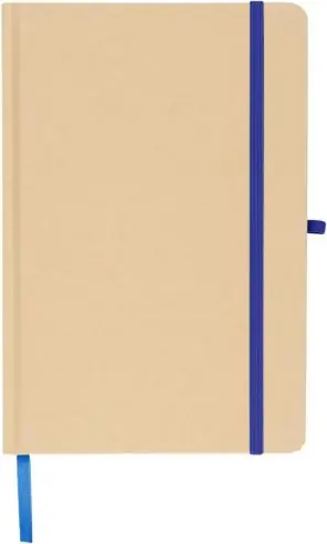 Cuaderno Kraft A5 80p 70gsm aluminio efecto espejo FSC