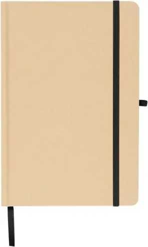 Cuaderno Kraft A5 80p 70gsm aluminio efecto espejo FSC
