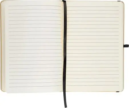 Cuaderno Kraft A5 80p 70gsm aluminio efecto espejo FSC