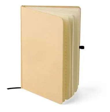 Cuaderno Kraft A5 80p 70gsm aluminio efecto espejo FSC