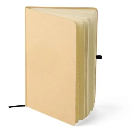Cuaderno Kraft A5 80p 70gsm aluminio efecto espejo FSC