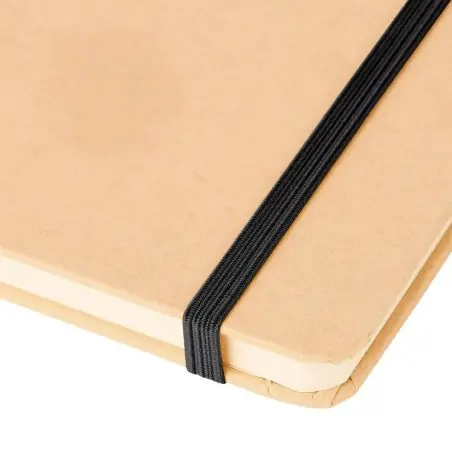 Cuaderno Kraft A5 80p 70gsm aluminio efecto espejo FSC