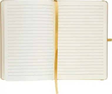 Cuaderno Kraft A5 80p 70gsm aluminio efecto espejo FSC