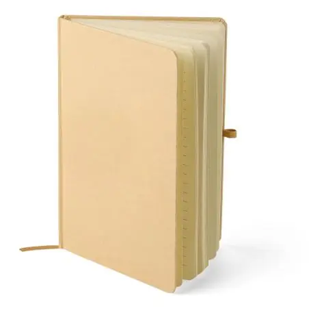Cuaderno Kraft A5 80p 70gsm aluminio efecto espejo FSC