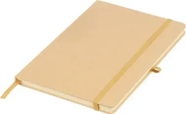 Cuaderno Kraft A5 80p 70gsm aluminio efecto espejo FSC