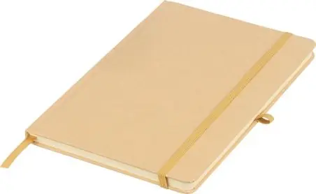 Cuaderno Kraft A5 80p 70gsm aluminio efecto espejo FSC