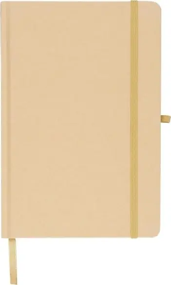 Cuaderno Kraft A5 80p 70gsm aluminio efecto espejo FSC
