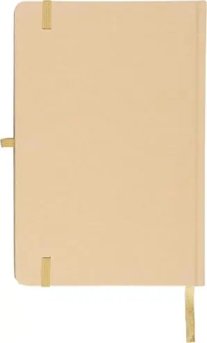 Cuaderno Kraft A5 80p 70gsm aluminio efecto espejo FSC