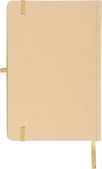 Cuaderno Kraft A5 80p 70gsm aluminio efecto espejo FSC