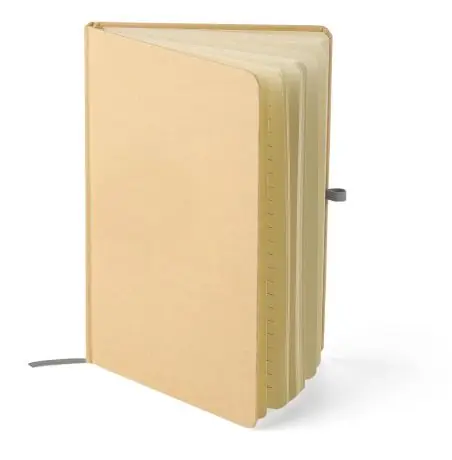 Cuaderno Kraft A5 80p 70gsm aluminio efecto espejo FSC