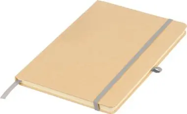Cuaderno Kraft A5 80p 70gsm aluminio efecto espejo FSC