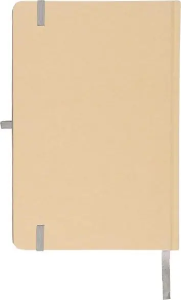 Cuaderno Kraft A5 80p 70gsm aluminio efecto espejo FSC