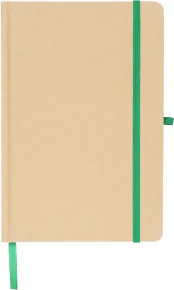 Cuaderno Kraft A5 80p 70gsm aluminio efecto espejo FSC